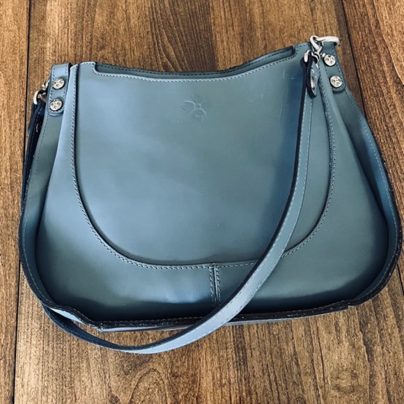 Patricia Nash Mirage Blue Shoulder Crossbody Distressed Vintage Leather Bag NWOT - Picture 14 of 15
